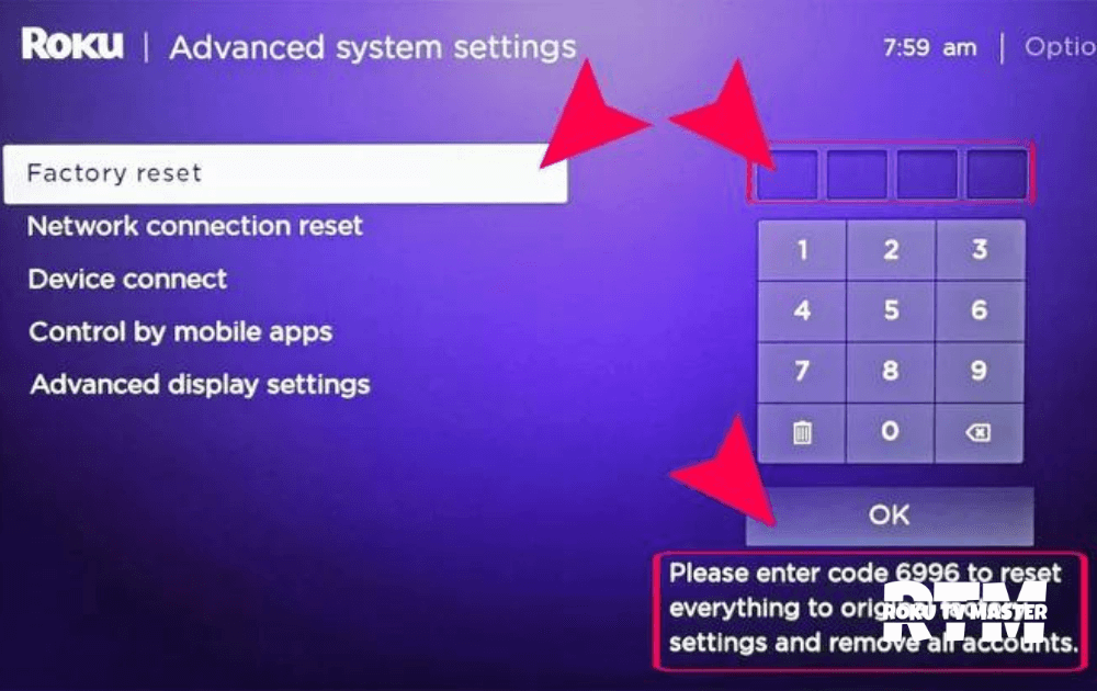 reset-roku-tv-with-remote