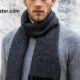 _Men's Wool Cashmere Scarf