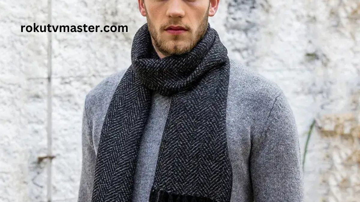 _Men's Wool Cashmere Scarf